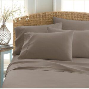 Luxury Inn Cal King sheet set dark brown